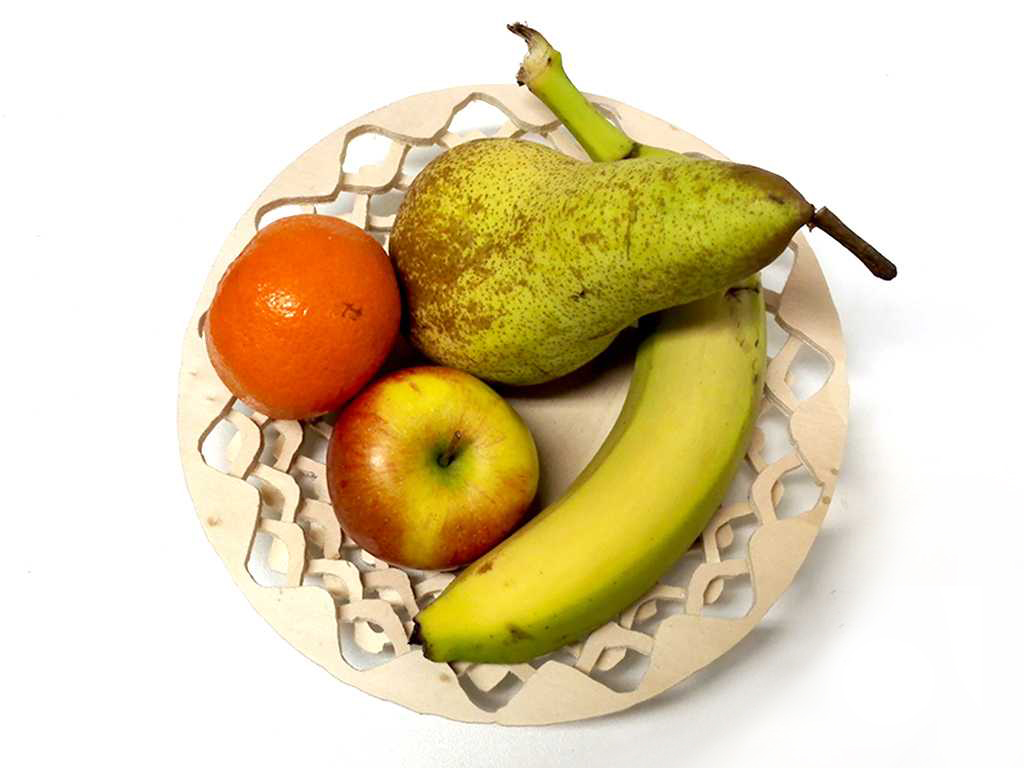 Ein Obstkorb als Dekoration