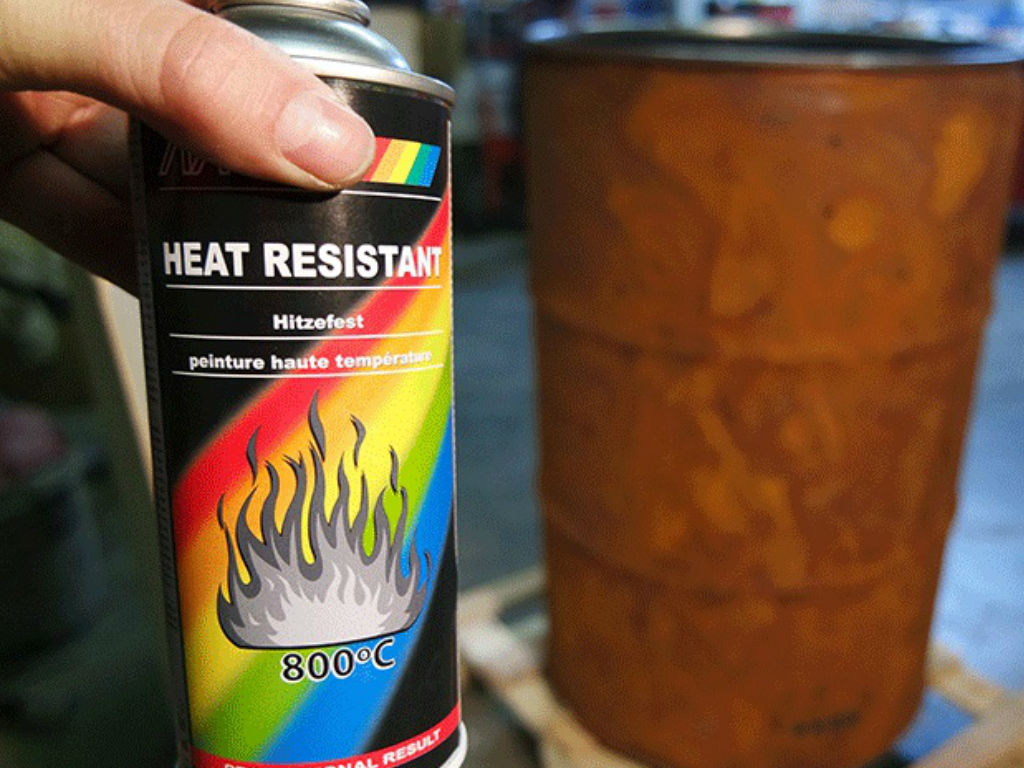 Hitzebeständiges Spray für das Fass