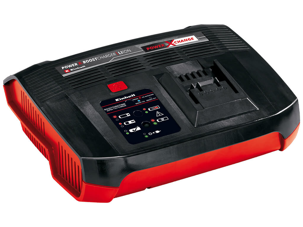 Einhell Power X-Boostcharger for faster charging of the batteries