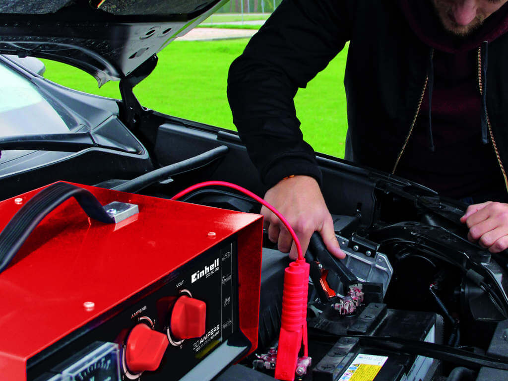 car battery is charging