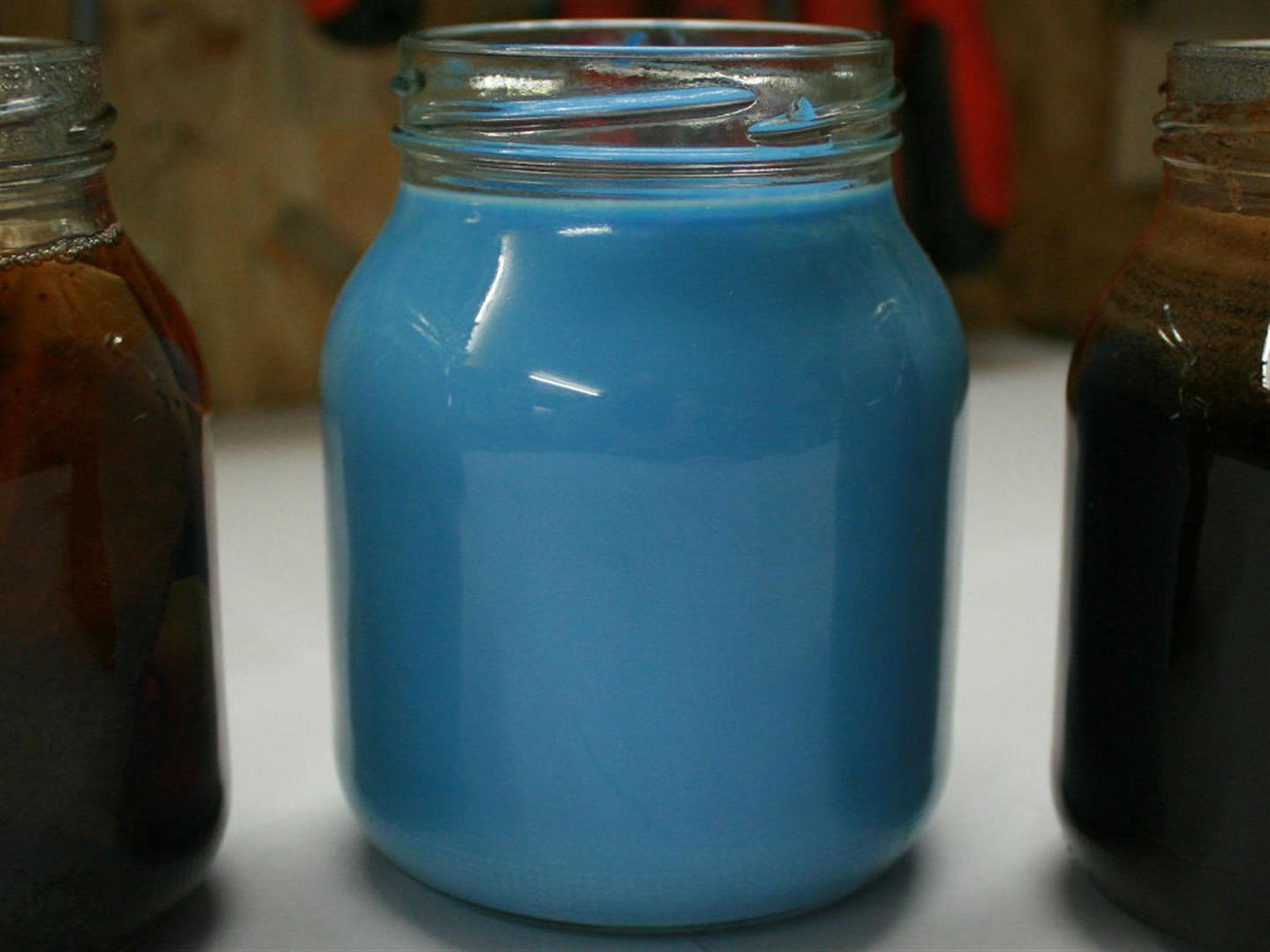 blue color in glass
