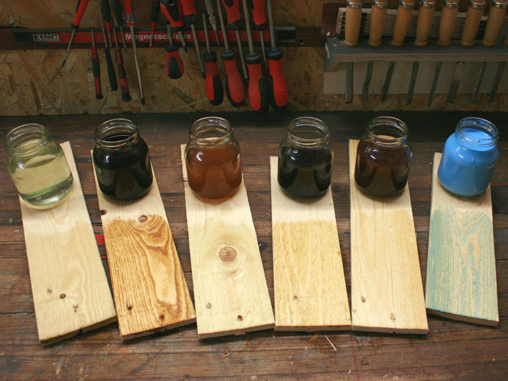 Different wood colors