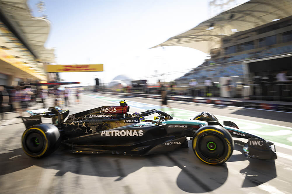 Formula 1 Mercedes race car. 