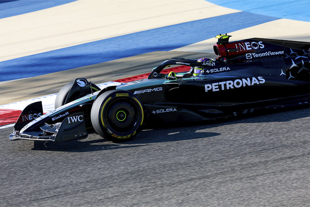 Formula 1 Mercedes race car. 