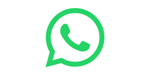WhatsApp-Logo: Weißes Telefonsymbol in einer grünen Sprechblase, das Logo von WhatsApp.