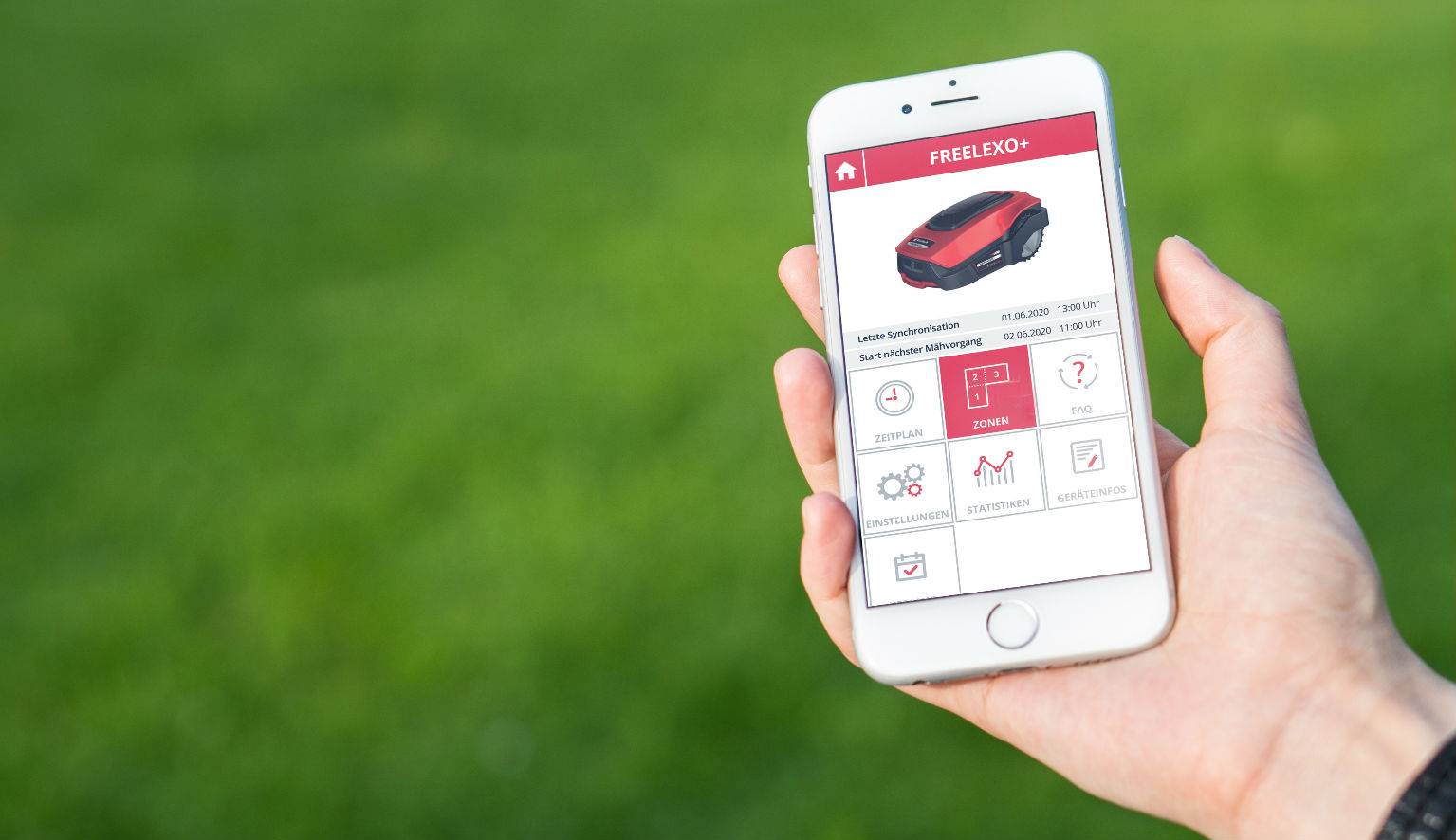 mobile phone with app options