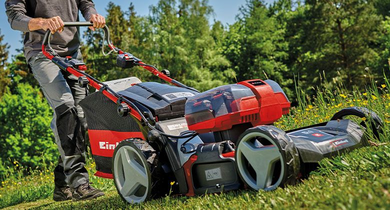 Einhell online battery mower