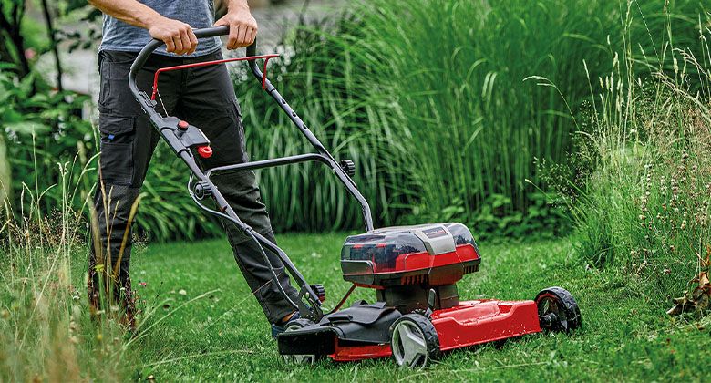 Einhell lawn mower cordless discount