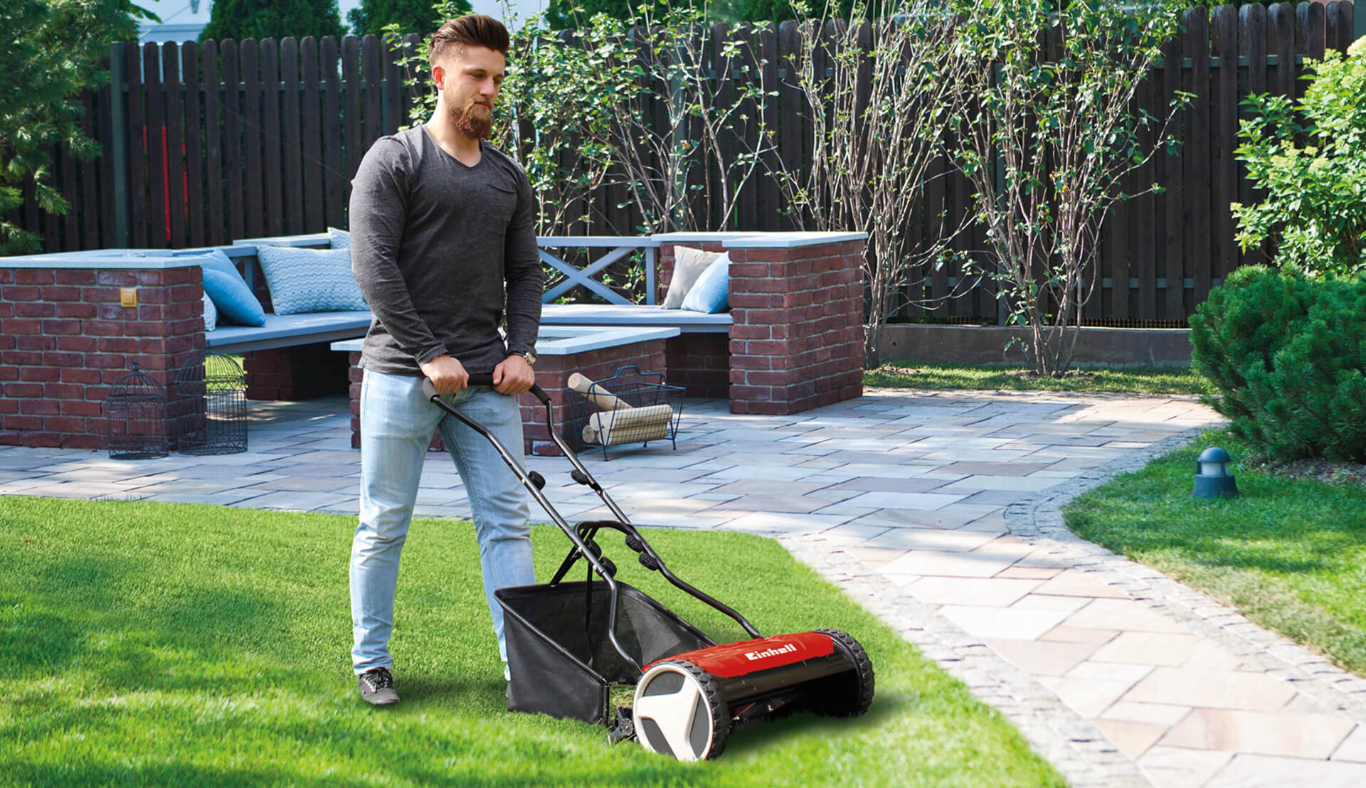 Buy manual push lawnmowers Einhell
