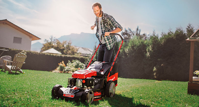 Buy powerful petrol lawnmowers Einhell