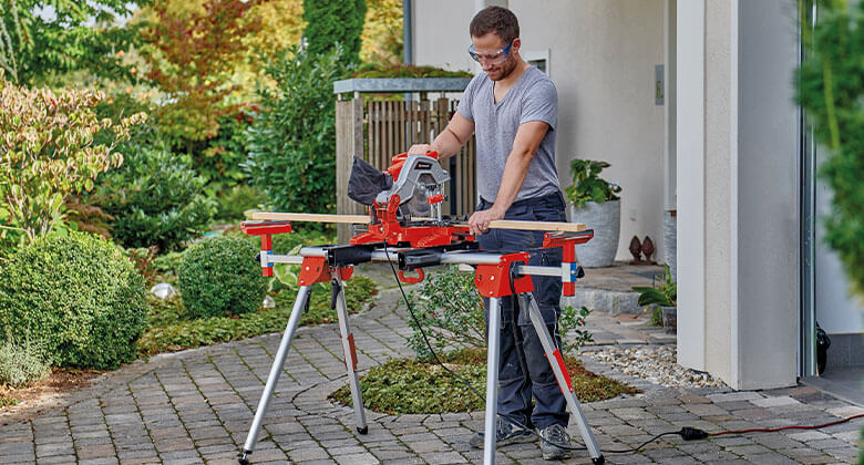 Einhell compound mitre shop saw