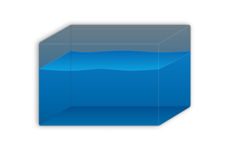 drawing of a water basin