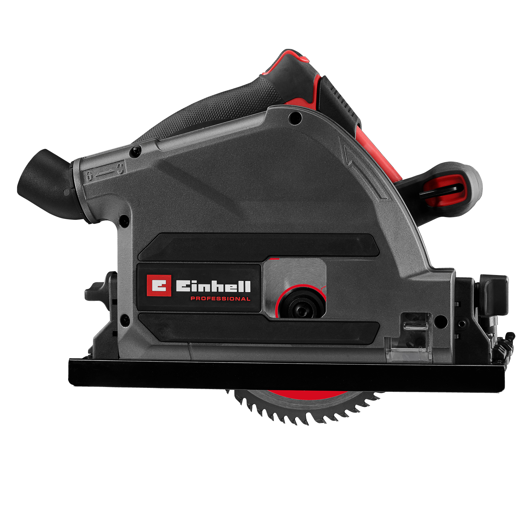 A picture of the professional cordless plunge cut saw.