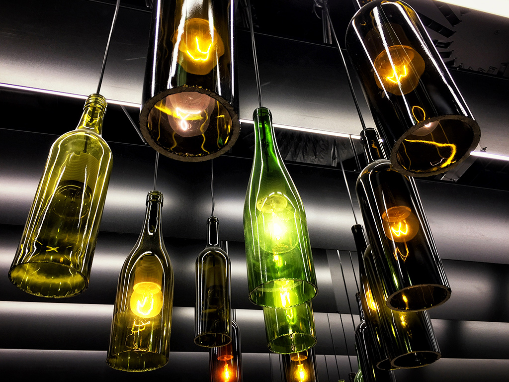 diy project bottle lamps